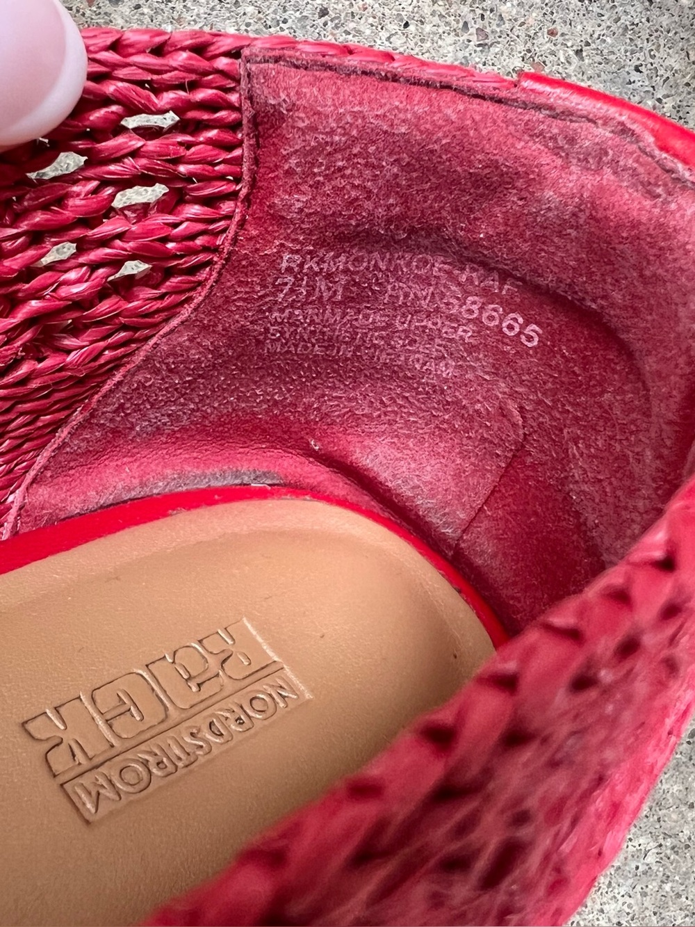 Red Woven Flats - Picture 11 of 11